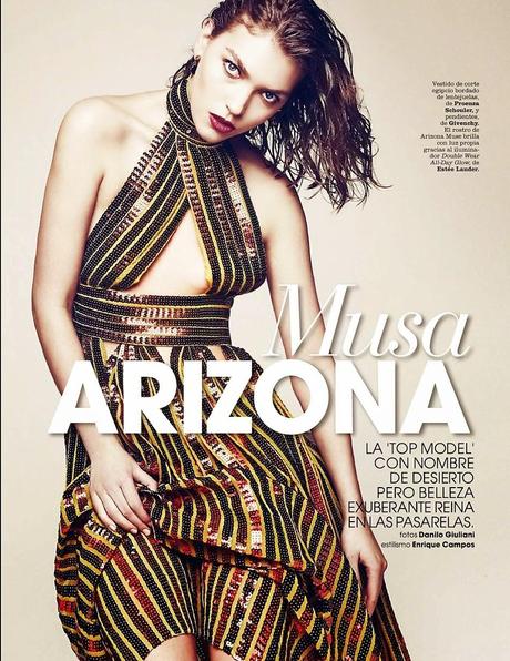 Arizona Muse by Danilo Giuliani for Marie Claire Magazine, Spain, May 2014