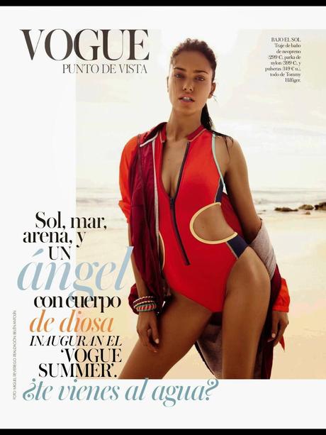 Adriana Lima by Miguel Reveriego for Vogue Magazine, Spain, May 2014