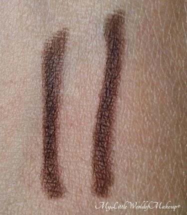 Miss Claire Eye liner in Deep Brown - Review, Swatches and EOTD