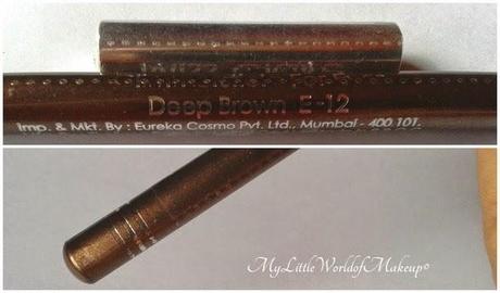 Miss Claire Eye liner in Deep Brown - Review, Swatches and EOTD