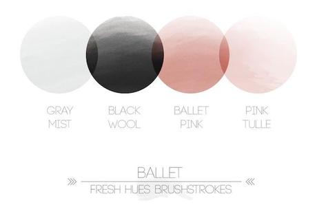 blush, pink and black color ideas