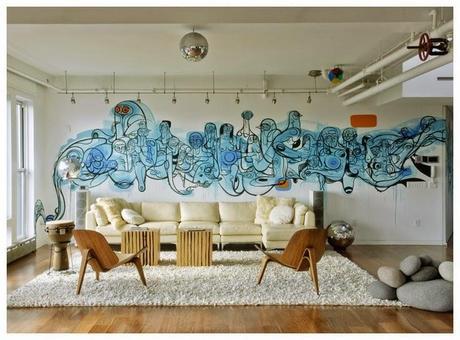 inspiration board | graffiti + interiors