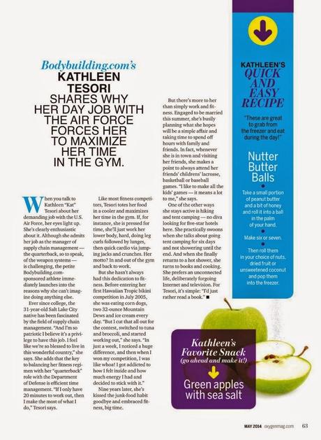 Kathleen Tesori For Oxygen Magazine, US, May 2014