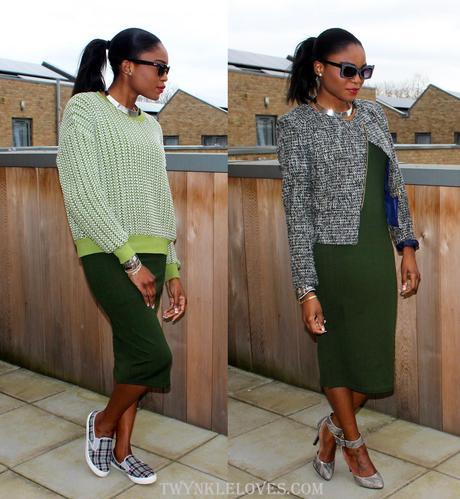 Today I'm Wearing: The Green Dress, From Day To Night
