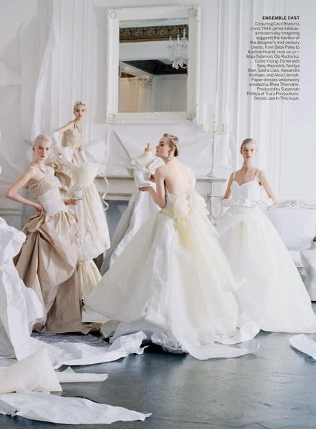 Grace Mahary, Sun Feifei, Ola Rudnicka For Vogue Magazine, US, May 2014