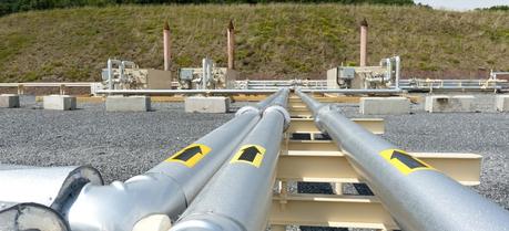Shale gas pipes in Pennsylvania