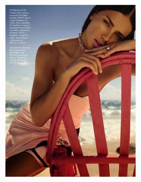 Adriana Lima for Miguel Reveriego in Vogue Spain Spread