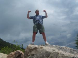 My dad LOVES to hike!