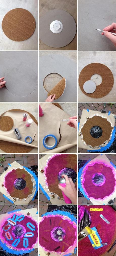 DIY donut rug