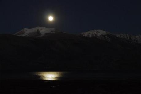 It took us almost 8hrs from our 5600m base camp to reach the 6622m summit.. a freezing epic,  I am not sure I would like to repeat. We made it down to Korzok the following day and were graced with the most beautiful full moon rise over the Kangri (snow peak) we had just summitted! 