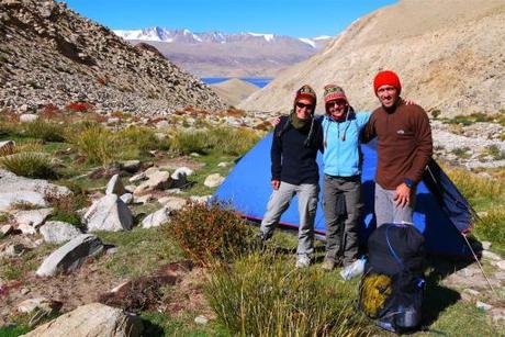 Happy campers Kat (our cycling pal) and Feran, Carlos's friend from Barcelona who he met in our Drakensberg! 