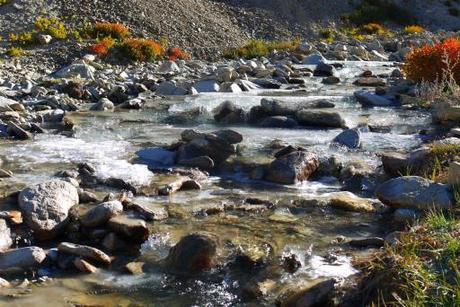 The next morning we were awoken to the sound of a cracking frozen stream... 