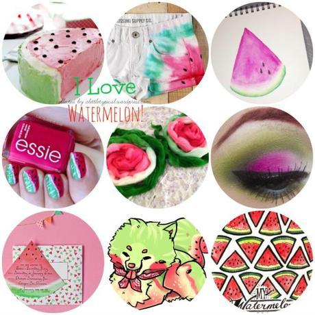 I love watermelon! Craft, art, makeup & food