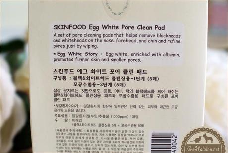 Skinfood Egg White Pore Clean Pad Review