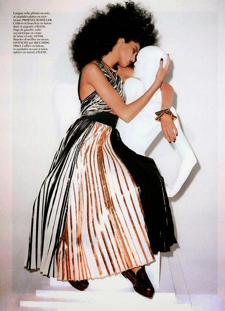 Imaan Hammam by Terry Richardson For Vogue Magazine, Paris, May 2014