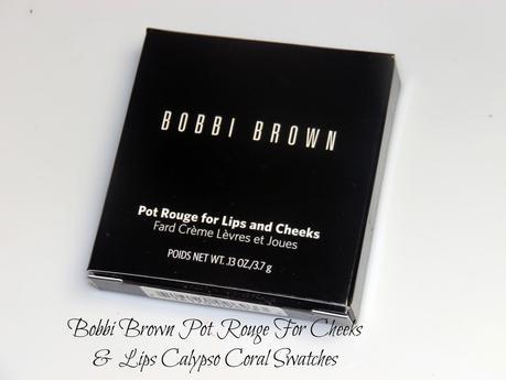 Bobbi Brown Pot Rouge For Cheeks & Lips Calypso Coral Swatches 