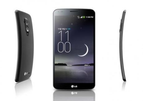 LG's curved smartphone, the G Flex