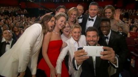 The famous selfie at the Academy Awards 2014
