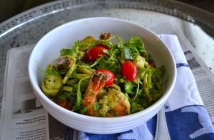 Italian Pesto Pasta with Cherry Tomatoes and Arugula