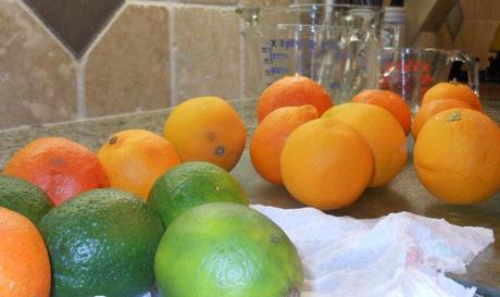 Next, I gathered my fruit and began to prep it.