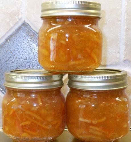 Lovely, Delicious Orange Marmalade (with a hint of lemon and lime) - YUM!