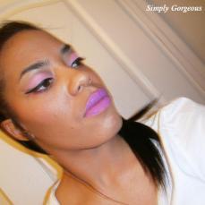 Face Of The Day: Soft Pink + Purple Lips