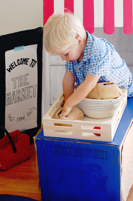 Make A Market From A Cardboard Box