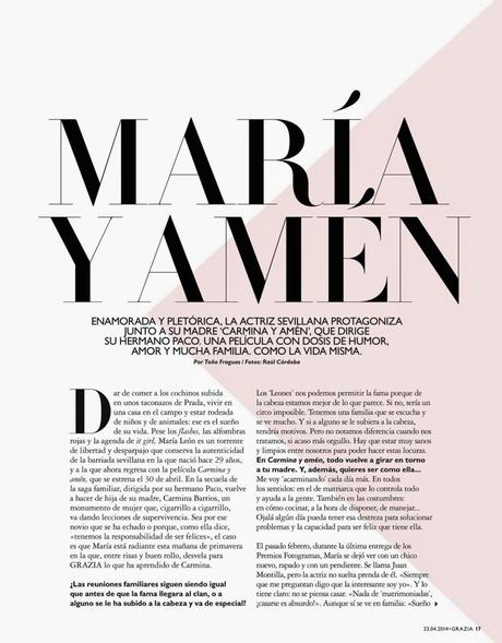 Maria Leon For Grazia Magazine, Spain, Abril 2014
