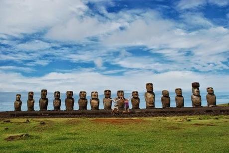Living the Dream alone at ahu Tongariki on Easter Island