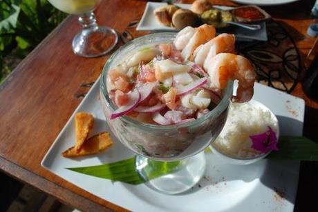 Ceviche at a nice restaurant, ~$30.