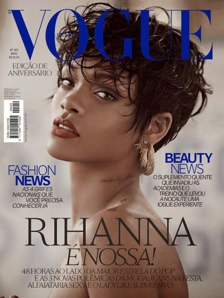 Rihanna in Vogue Brazil’s 39th Anniversary Covers