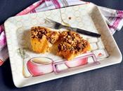Eggless Carrot Cake with Nuts Topping