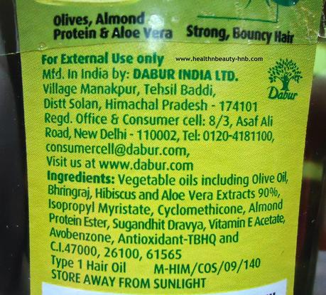 Dabur Vatika Enriched Olive Hair Oil