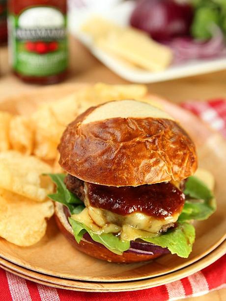 Beef Burger with Ballymaloe Stout Gourmet Ketchup | Creative-Culinary.com