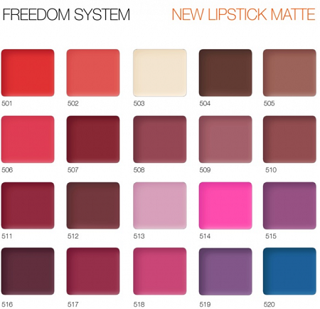 INGLOT Freedom system lipstick matte color and play lipliner