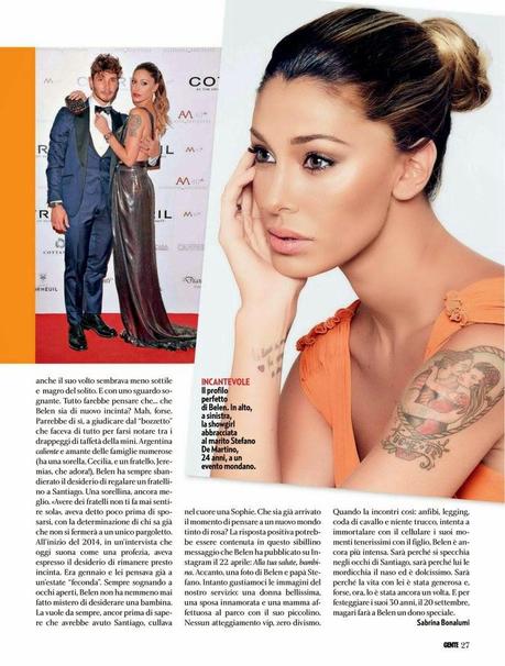 Belen Rodriguez For Gente Magazine, Italy, May 2014