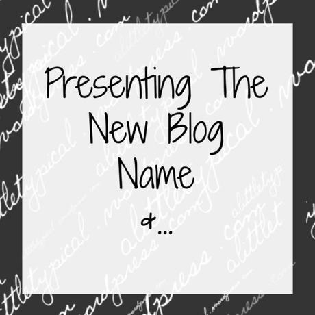 present the new blog name