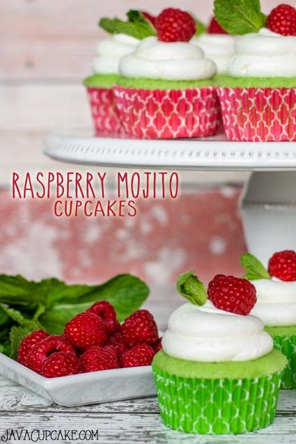 Raspberry Mojito Cupcakes