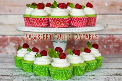Raspberry Mojito Cupcakes