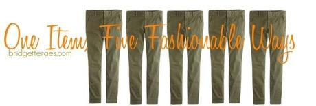 Five Ways to Wear Olive Pants This Summer