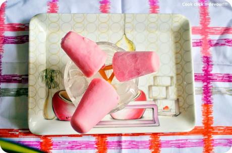 Rose milk popsicle recipe | rose milk kulfi recipe