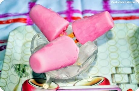 Rose milk popsicle recipe | rose milk kulfi recipe