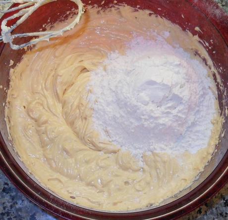 Then I added 1 cup of flour and mixed well.