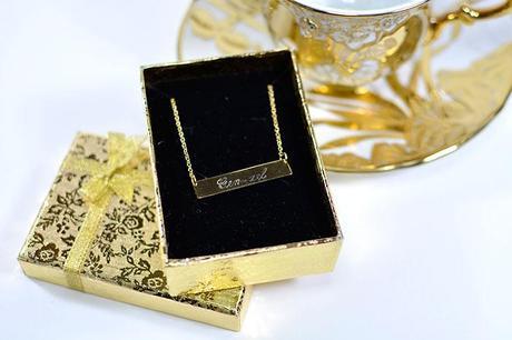 Stylehood - Gold Bar ID Necklace