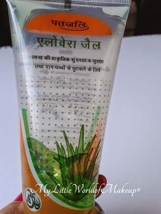 Patanjali Aloe Vera Gel Review and Swatches