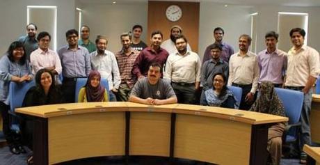 P@SHA workshop with Jawwad Ahmed Farid (center) and Karachi School for Business & Leadership students.