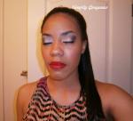 Face Of The Day: Dark Blue + White Glitter