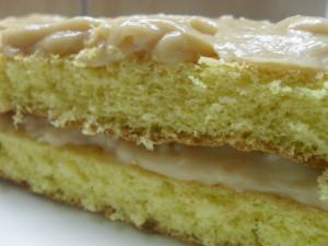 Coconut Cake with Caramel Filling