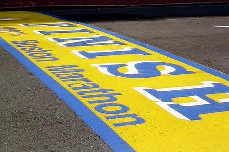 The Boston Marathon Finish Line