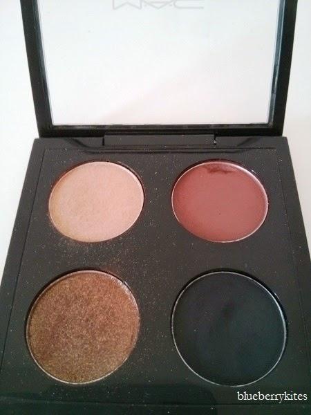 MAC Eyeshadow swatches: metallic